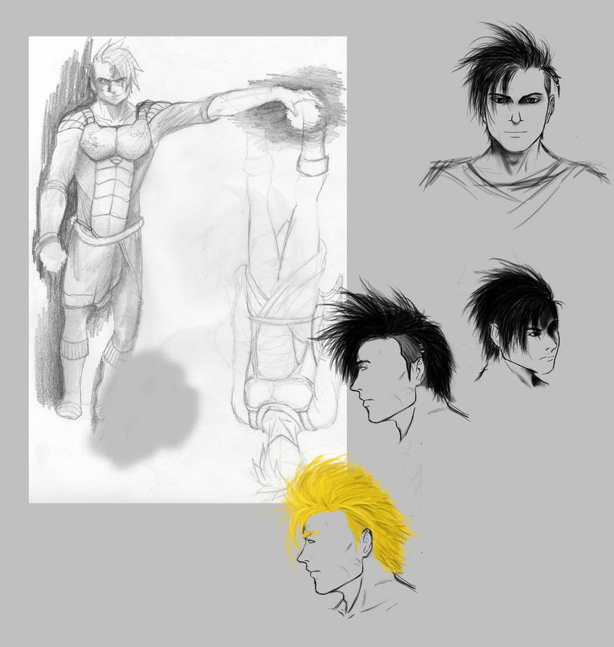 Sayan Fnd Sketching a sayan! by Sa-L on DeviantArt