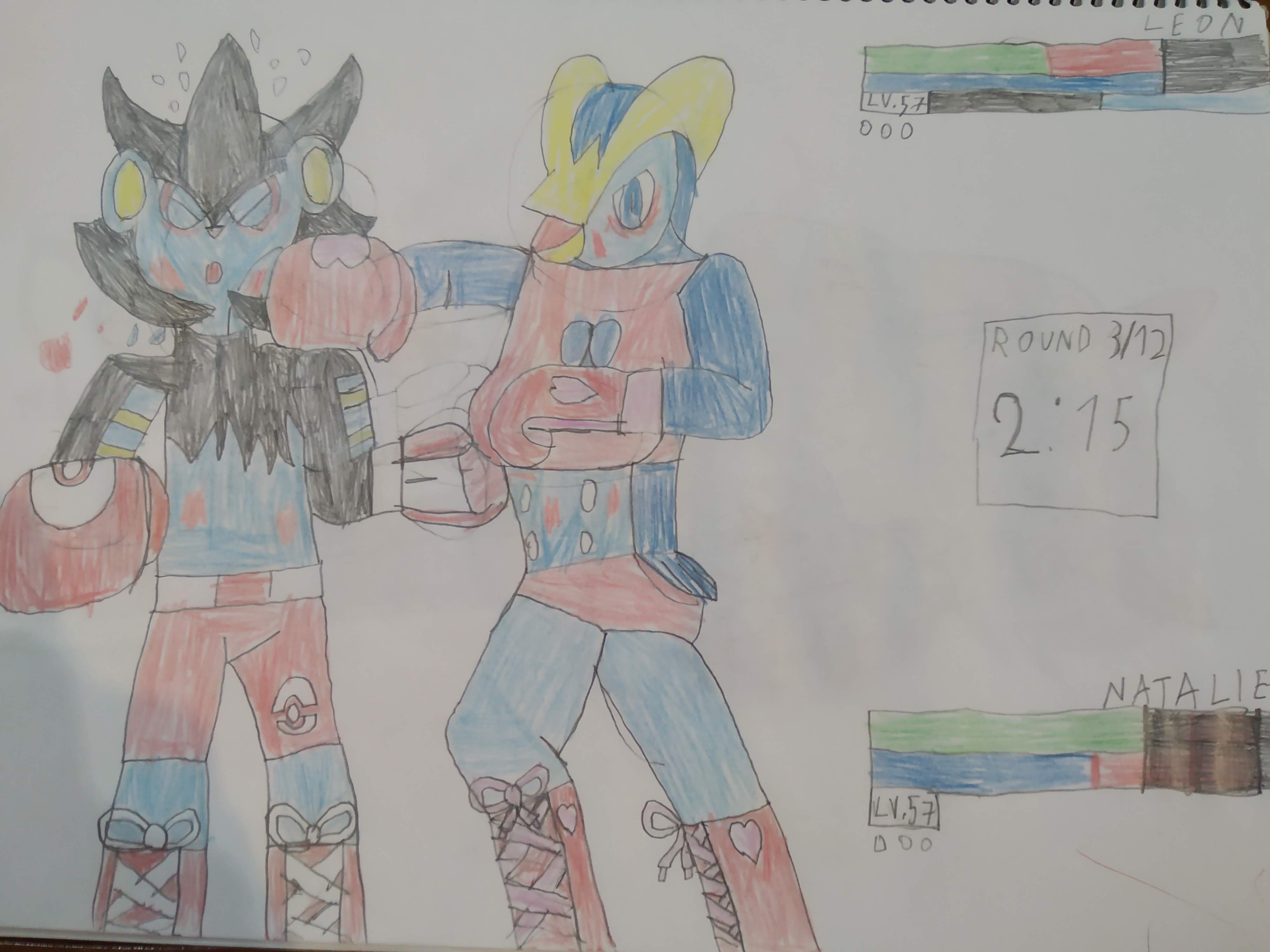 Leon versus Natalie by Azelfland on DeviantArt