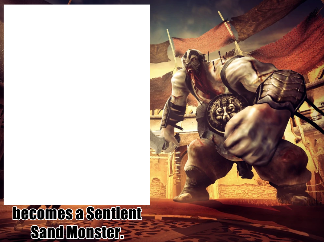 Sentiant Masks Character becomes a Sentient Sand Monster Template by Mask-of-Vice on ...