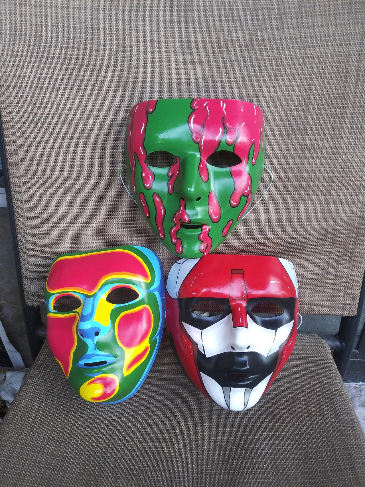 Painted Masks by ladysagefear on DeviantArt