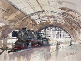 Leipzig Hauptbahnhof, 46x61cm