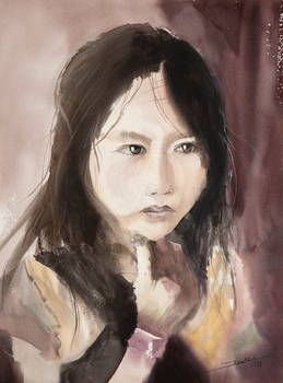 Little Girl from Sapa, 61x46cm