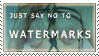 No Watermarks Stamp