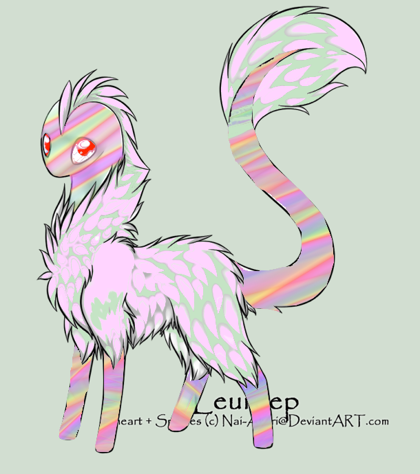 Rainbow Pink Teal Leureep Adoptable [CLOSED]