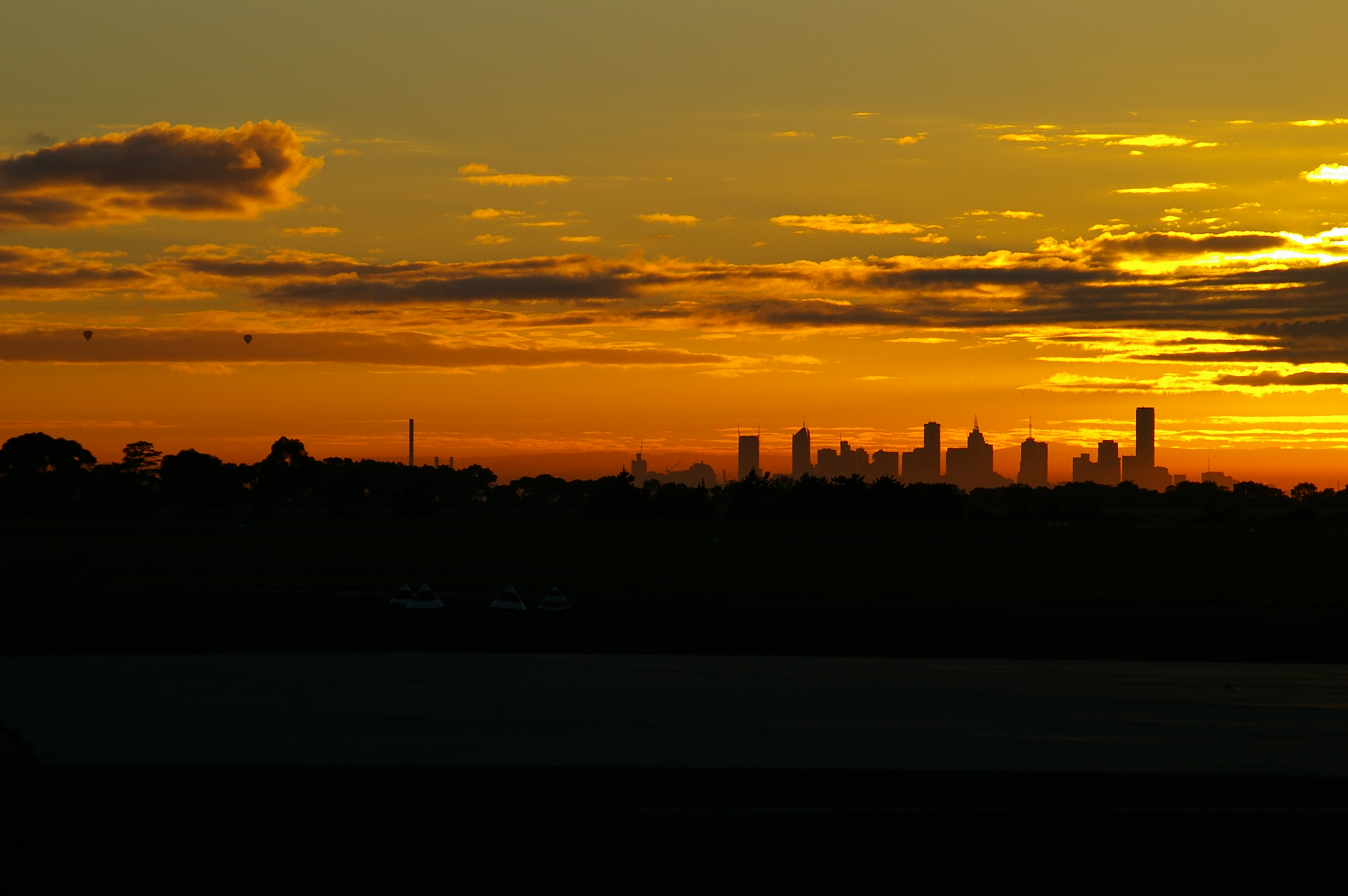 Melbourne silhouette