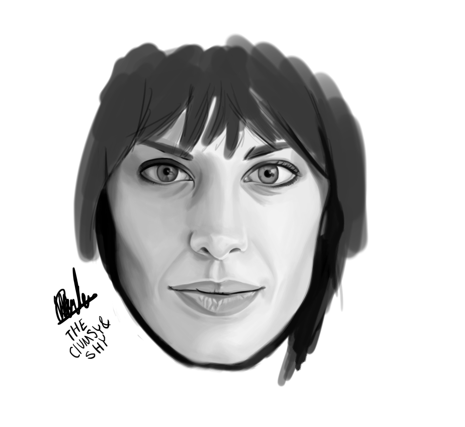 WIP Alexa Chung / Krita Painting