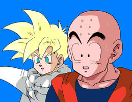 Krillin and Teen Gohan