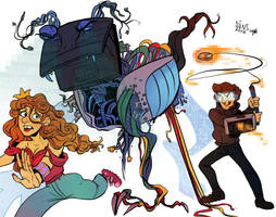 Modern knights, princesses and dragons :D