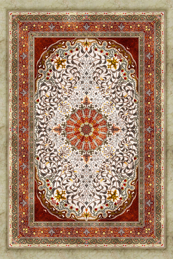 Red Corner Rug by cheneymac