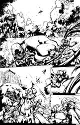Ultimates #1 pg. 7 by Joe Madureira inks