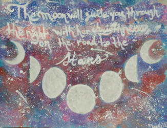 Moon phases and quote