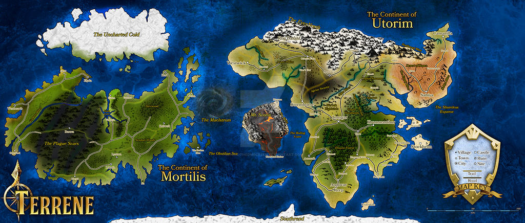 Terrer Map Terrene World Map by BehindTheDMScreen on DeviantArt