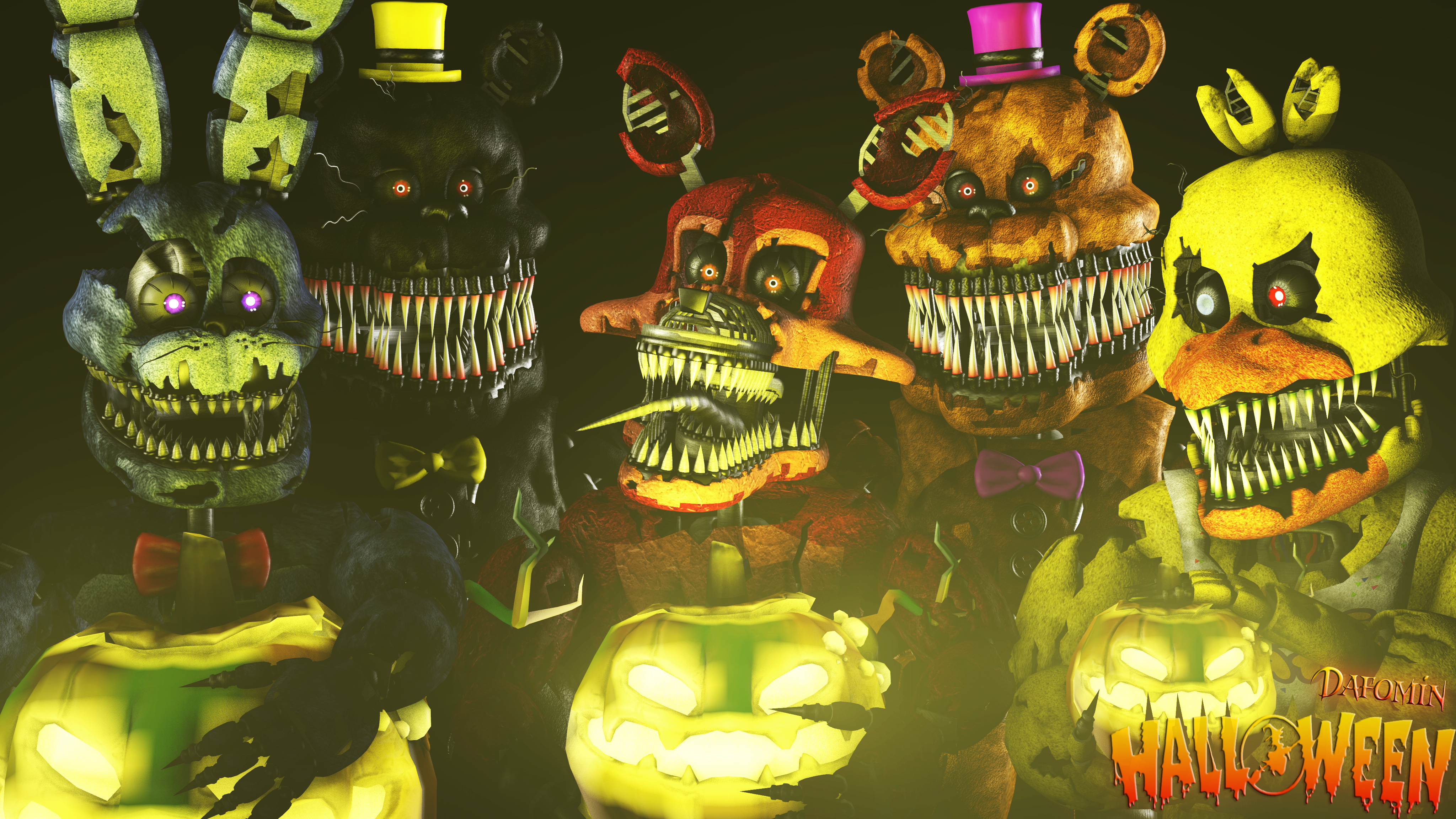 Photoshop FNAF]-FNaF World Character's by Dafomin on DeviantArt