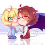 Chibi Commission No.7 - Ace and Sean