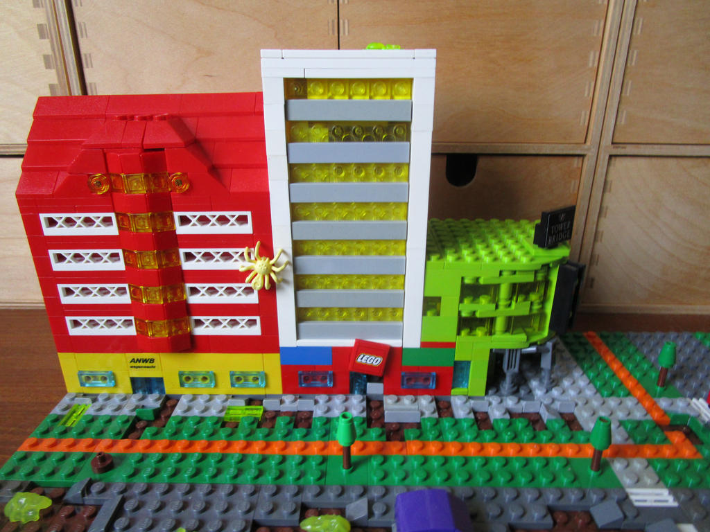 LEGO MOC Kaiju VS mech (the buildings) by kabhes on DeviantArt