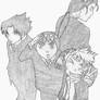 Naruto, Sasuke, Neji and Lee
