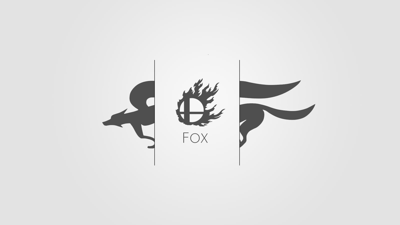 Smash Bros Minimalist Fox Wallpaper (1920x1080) by CupNoodleSoup on