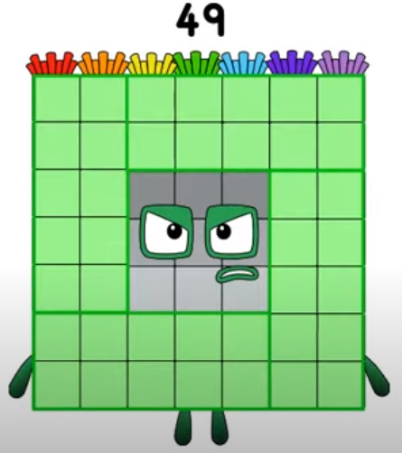 Numberblock mean 49 by benchik09 on DeviantArt