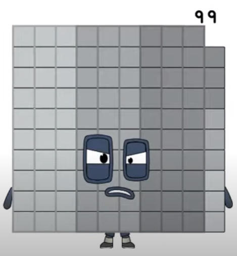 Blocks 99 Numberblock mean 99 by benchik09 on DeviantArt
