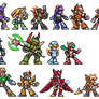 Mega Man X Playable Character Sprites