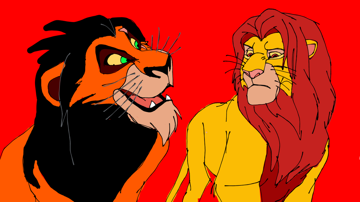 Simba and Scar by chise9314 on DeviantArt