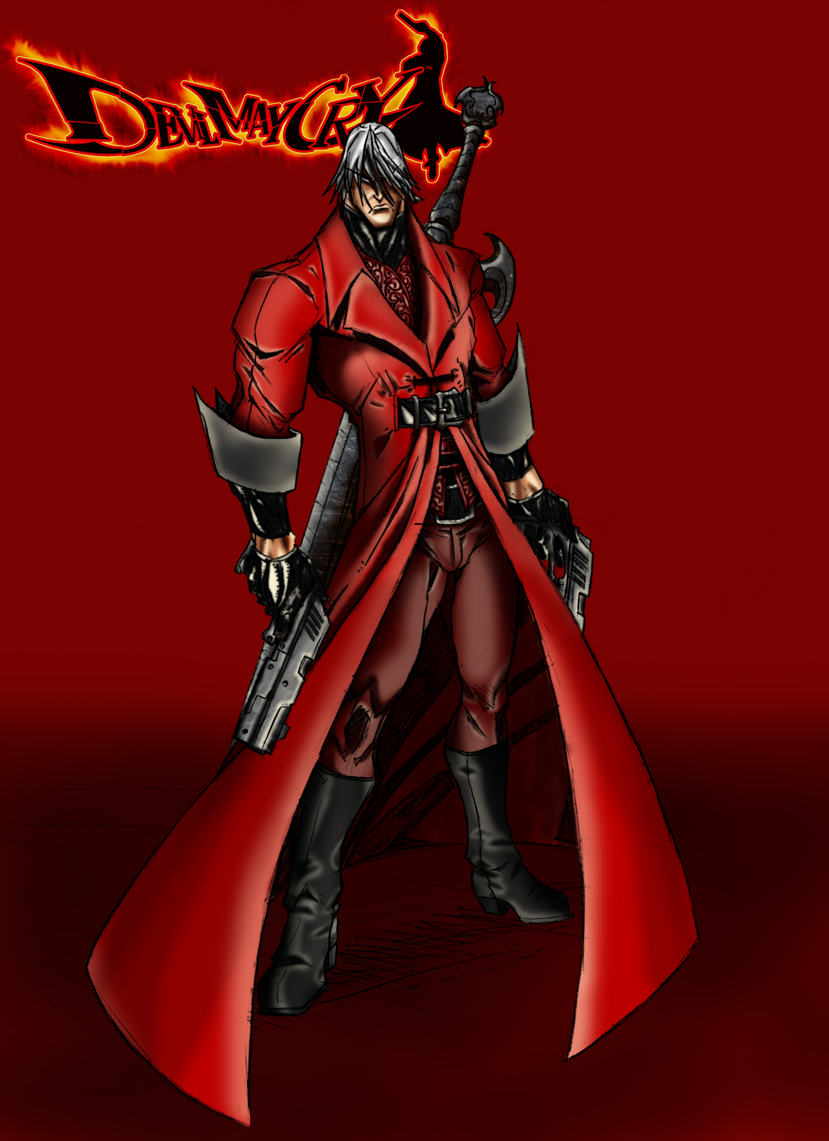 Devil May Cry 2 Early Dante Render PNG by VigoorDesigns on DeviantArt