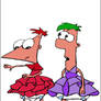 Crossdressing Phineas and Ferb