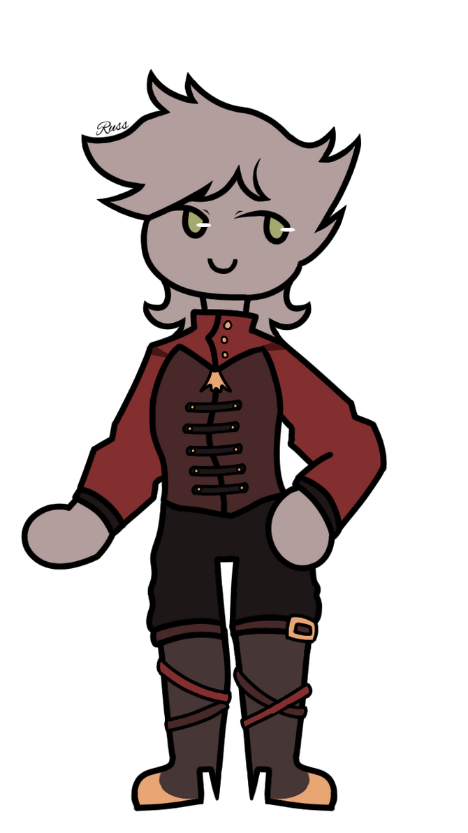 Russ Character Russ FullBody - Personal Art by Angelwolffeycat on DeviantArt