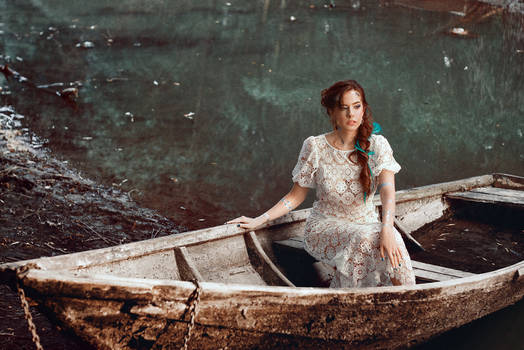 Girl in a boat