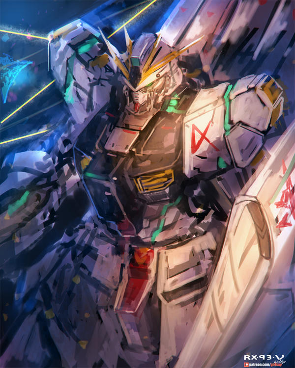 [Practice]Nu Gundam by girlsay on DeviantArt