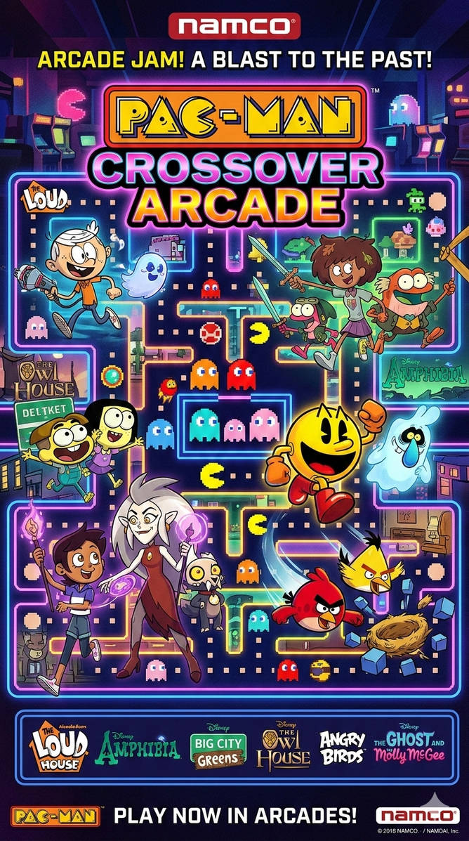 Mega Man Pac Man Pac-Man Crossover Arcade Poster by EcologicHawk720 on DeviantArt