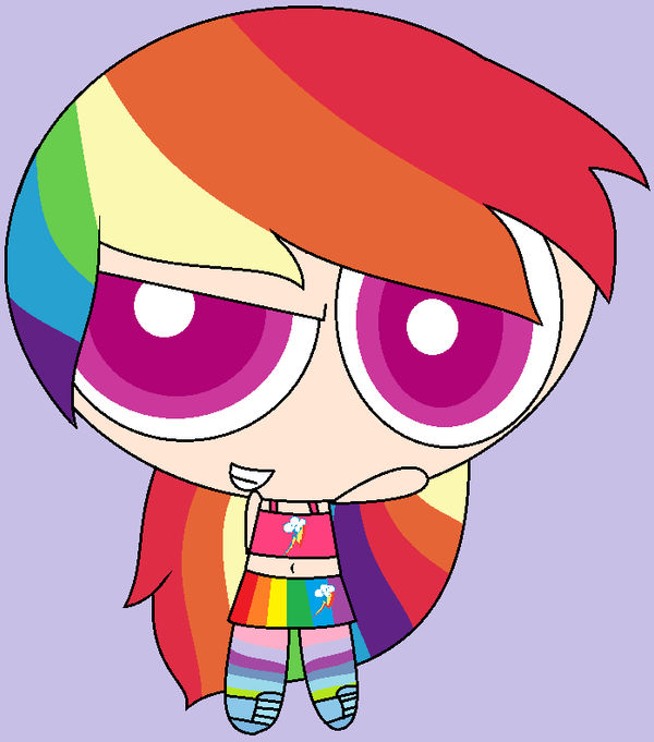 Ppg Rainbow Raspberry Ppg Rainbow Dash by VelvetSweet on DeviantArt