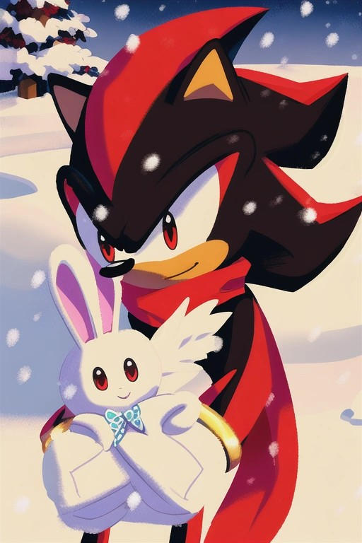 Shadow made a friend by Wolfdruid92 on DeviantArt