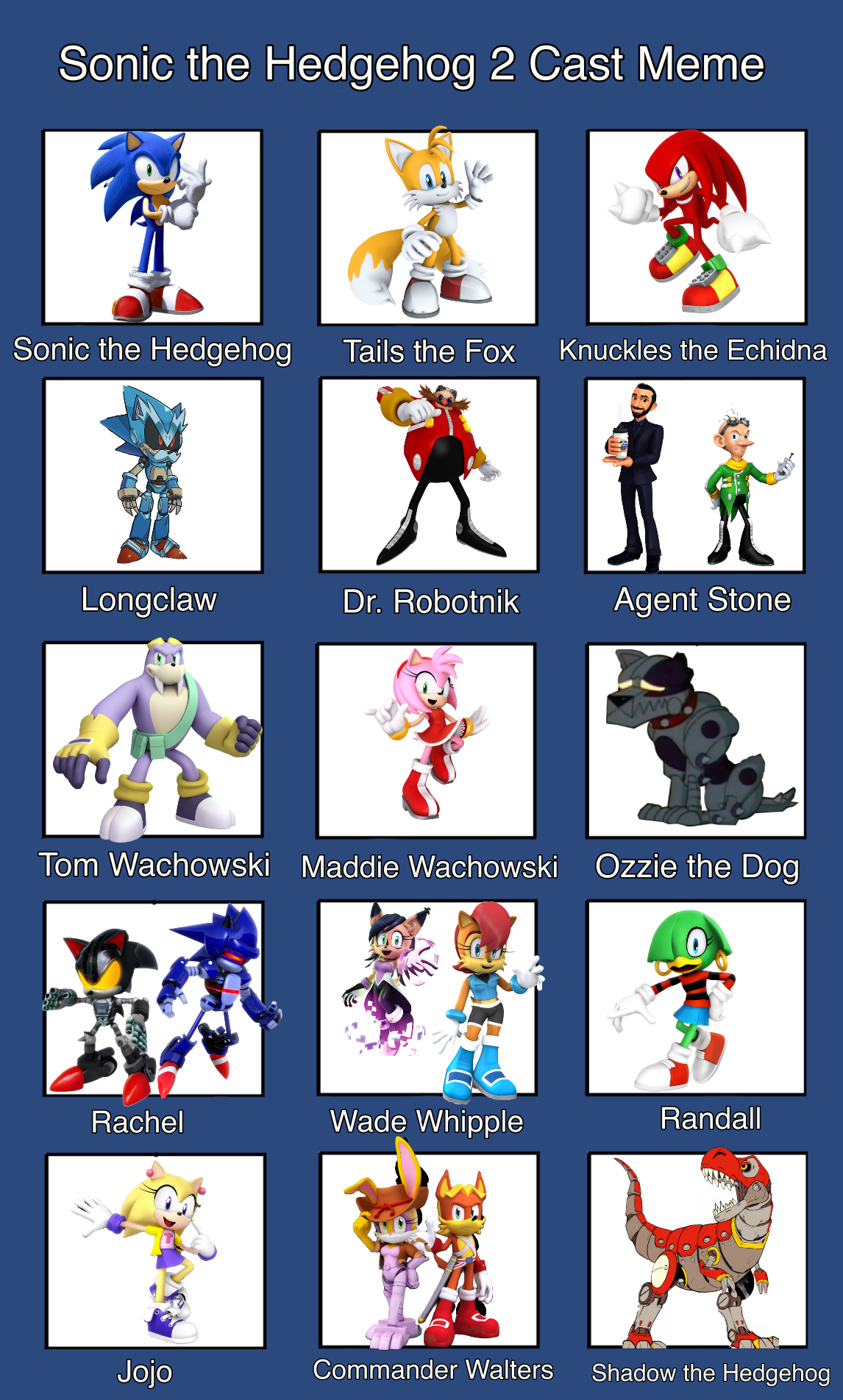 Sonic the Hedgehog Movie Characters Collection by Jame5rheneaZ on DeviantArt