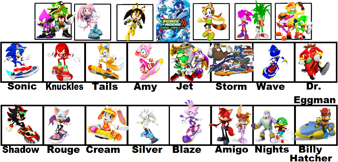 Doob Rider Characters Sonic Riders Zero Gravity Silver