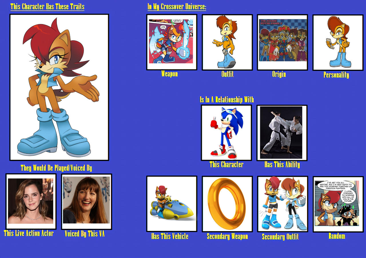 Starfall Sally Acorn character card by Wolfdruid92 on DeviantArt