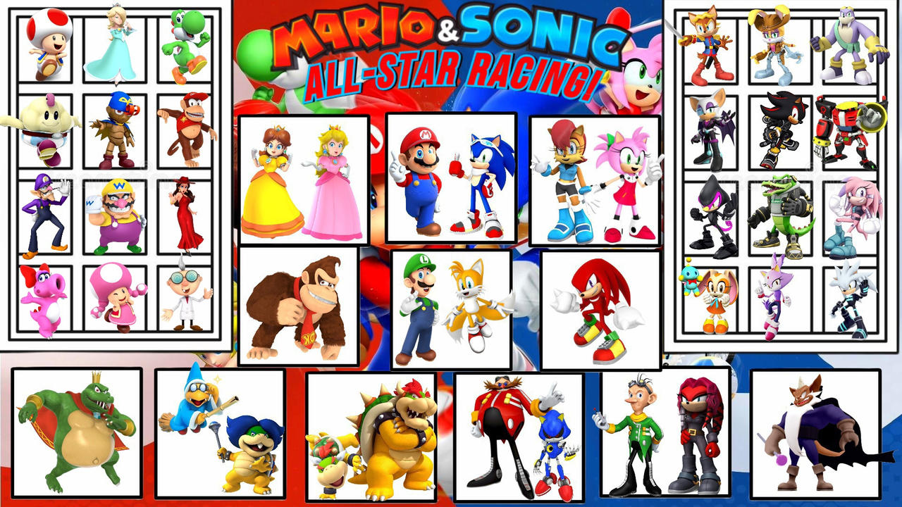 Mario and Sonic all stars racing by Wolfdruid92 on DeviantArt