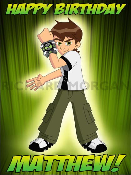 Ben 10 Birthday Card