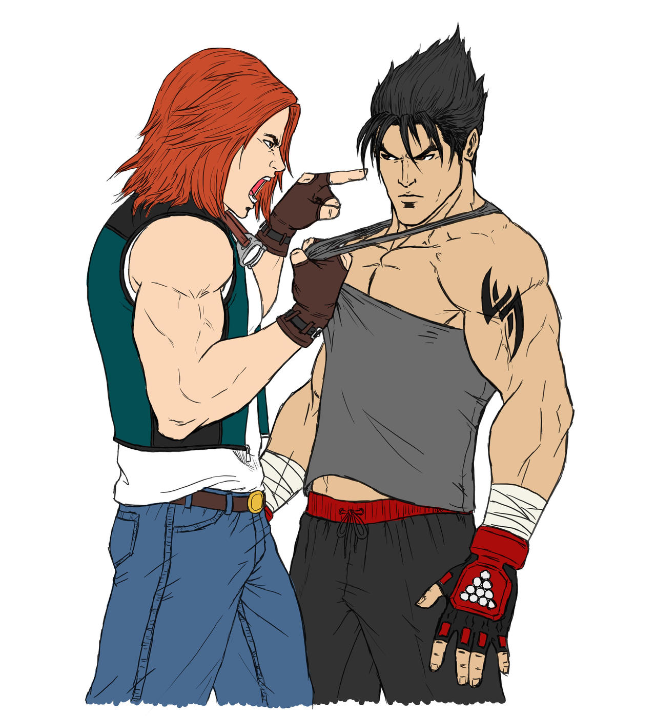 Hwoarang and Jin