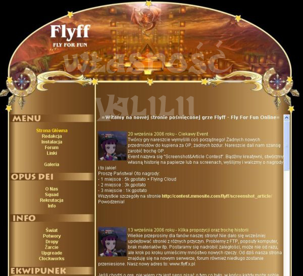 FlyffSite Layout