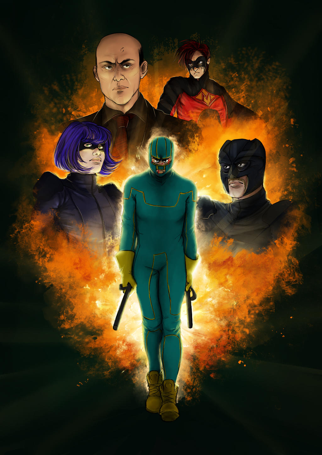 Kick Fan Deviantart Kick-Ass Fanart by Ndilnaii on DeviantArt
