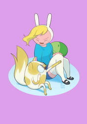 Advanture Time - Fionna and Cake