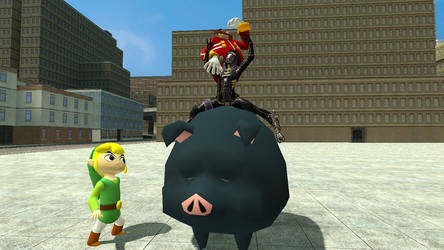 GMod: Ride the pig!