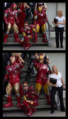 Starks at the D*C 2012 Marvel Photo Shoot