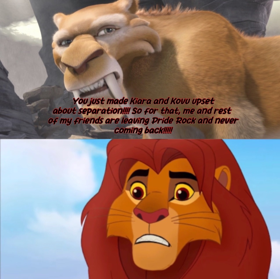 Simba Being Rude Diego shames Simba by ParkerBrown on DeviantArt