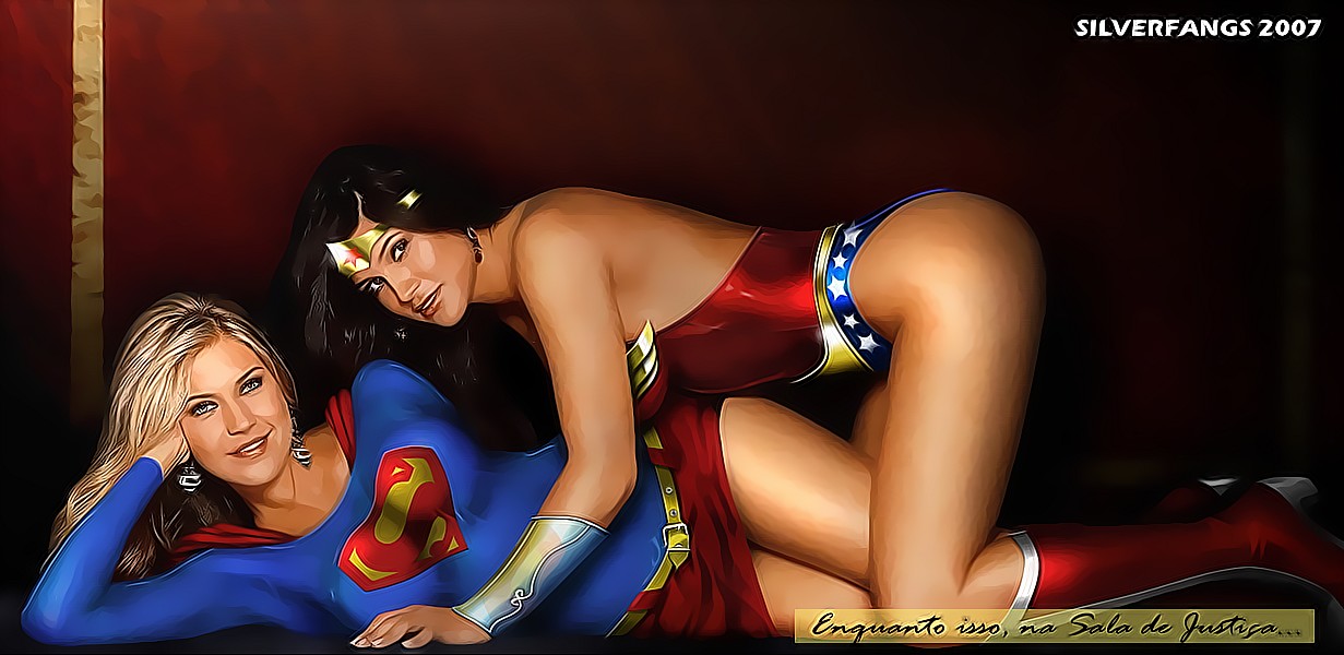 Wonder Woman And Supergirl By Silverfangs21 On Deviantart