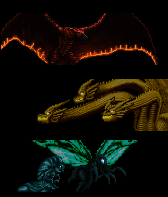 Godzilla anime trilogy sprite 2/2 by kMIKEj on DeviantArt