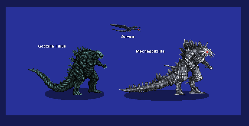 Godzilla anime trilogy sprite 2/2 by kMIKEj on DeviantArt