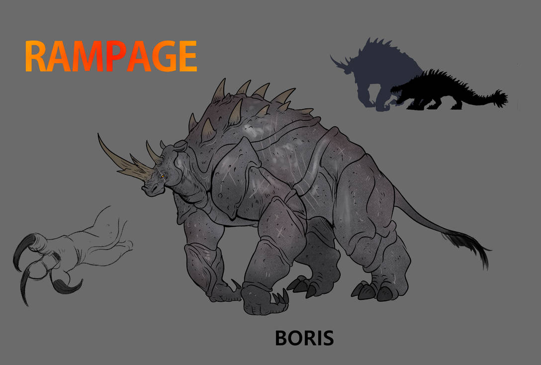 Rampage 2018 - Boris the Rhino by kMIKEj on DeviantArt
