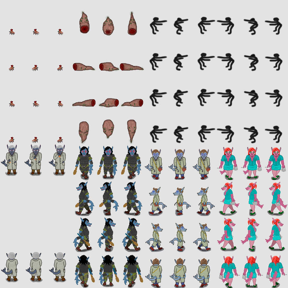 Enemies Exploding Sprite Enemy sprites-3 by NIFUROSCAZID on DeviantArt